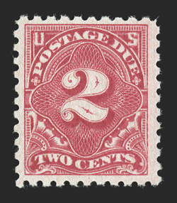 J60, 2c Rose, brilliant color, o.g., n.h., very fine photocopy of a 2001 PF certificate for a block of four, this being the bottom left stamp.