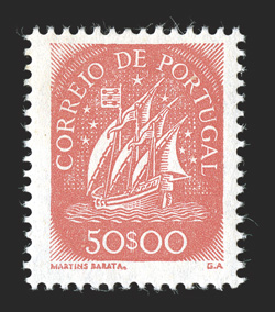 622-31, 1943 1E-50E Definitives, the Escudo values cplt., o.g., n.h., very fine.
