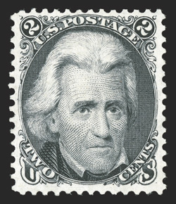 103, 2c Black re-issue, unused, well centered and margined, strong re-issue color and impression on bright paper, very fine 2004 PSE certificate.