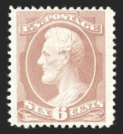 208, 6c Rose, well centered within wide margins, lovely fresh color, o.g., lightly hinged, very fine 1996 PSE and 2003 PF certificates.