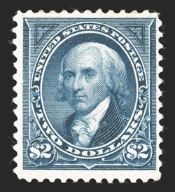 262, $2.00 Bright blue, lovely fresh color, o.g., lightly hinged, nearly very fine 1991 PF certificate.