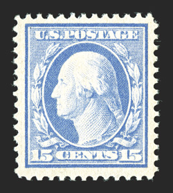 374, 376-80, 382, 1c, 3c-8c and 15c Washington-Franklins, excellent group of seven values, each being wonderfully well centered, most often amid oversized margins, all with
rich colors on fresh paper, o.g., l.h. except 1c n.h., extremely fine an