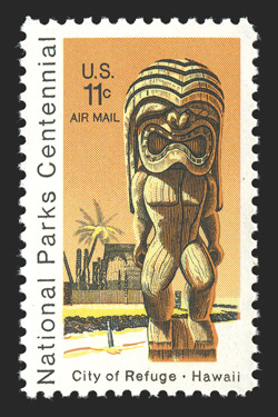 C84a, 11c National Parks Centennial, blue and green omitted, o.g., n.h., very fine only 92 reported 1996 PF certificate.