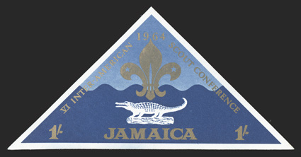 S.G. 233-35P, 1964 3d-1- Sixth Inter-American Scout Conference, plate proofs on gummed watermarked paper, very fine set (Scott 233-35P).