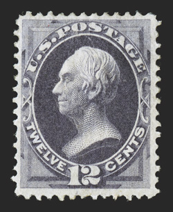 151, 12c Dull violet, rich bright color, full o.g., lightly hinged, nearly very fine 1987 PF certificate.