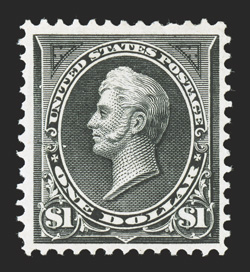 276, $1.00 Black, Ty. I, fresh color, o.g., very fine 1987 PF certificate.