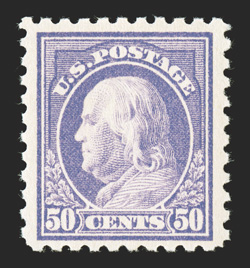 440, 50c Violet, large margins, bright color, o.g., lightly hinged, very fine 1986 PF certificate.
