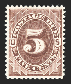 J18, 5c Red brown, rich vibrant color on fresh paper, attractively centered, o.g., lightly hinged, very fine 2010 PF certificate.