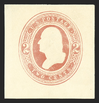 U241, 2c Red on amber, mint cut square measuring 36x38mm, very fine and scarce 2010 PF certificate.