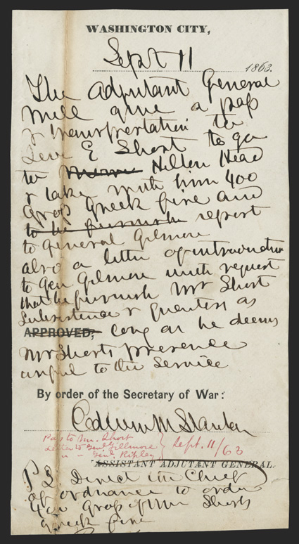 Stanton, Edwin M. American lawyer and politician (1814-69) US Attorney General under James Buchanan, championing a hard line against secession US Secretary of War under Abraham
Lincoln, where his tireless devotion to his work helped turn the Un