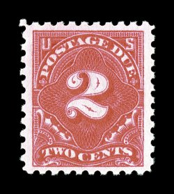 J53b, 2c Vermilion, exceptionally bright and fresh, well centered within unusually wide margins, pristine o.g., n.h., extremely fine 1991 PF certificate.