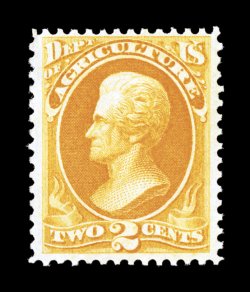 O2, 2c Agriculture, bright and fresh, nicely centered within large margins, o.g., n.h., very fine 1990 PF certificate.