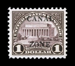 95, $1.00 Violet brown, gem mint example, exceptionally well centered within uncharacteristically large margins, sumptuously rich color and a highly detailed impression on
bright paper, flawless o.g., n.h., extremely fine 1996 PF certificate.