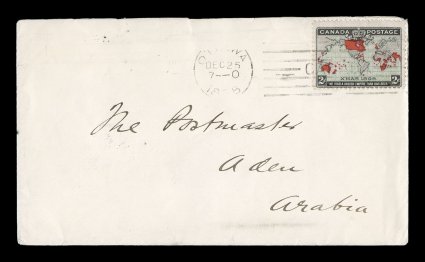 1898 2c Black, blue and carmine Imperial Penny Postage, Christmas first day cover of the Imperial Penny Postage, a handsome cover to Aden from the F.R. Latchford correspondence
to whom we owe considerable gratitude for some of the most intere