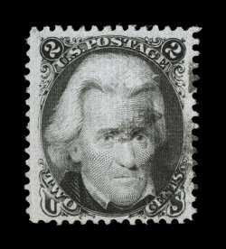 85B, 2c Black, Z grill, a highly desirable used example of this elusive stamp, featuring lavish margins which are almost never encountered on the Z grills, plus it is
exceedingly well centered within these impressive borders, strong rich col