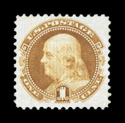 112, 1c Buff, well centered within large margins, bright rich color, o.g., very fine 1994 PSE certificate.