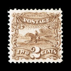 113, 2c Brown, fresh color, well centered within large margins, full o.g., lightly hinged, very fine 1991 PF certificate.