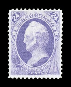 153, 24c Purple, scarce mint example, attractive color that is especially rich and fresh, well centered and margined, o.g., very fine 1993 PF certificate.