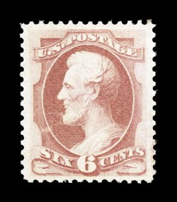 159, 6c Dull pink, an exceedingly choice mint example of this Bank Note, wonderfully well centered within lavishly large margins which are most uncharacteristic, rich bright
color on clean white paper, full o.g., with just a faint trace of hingi