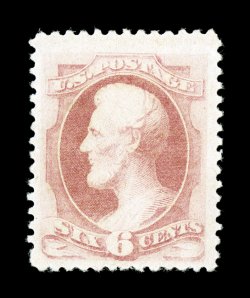 186, 6c Pink, huge margins, warm rich color, o.g., very fine 1998 PSE certificate.