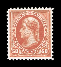 275, 50c Orange, uncommonly well centered within large margins, vibrant color, o.g., lightly hinged, choice very fine photocopy of a 1999 PF certificate for a block of four,
this being the top left stamp.
