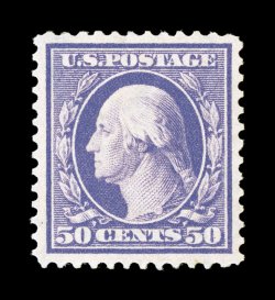 341, 50c Violet, exceptionally well centered within particularly large margins, strong rich color on fresh white paper, o.g., very lightly hinged, extremely fine 1984 PF
certificate.