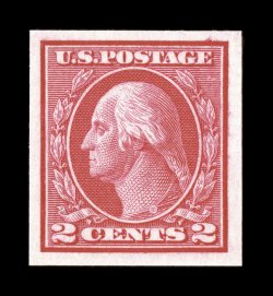 459, 2c Carmine imperforate coil, large margins all around, bright and fresh, o.g., n.h., extremely fine 2000 PF certificate for a pair, this being the left
stamp.