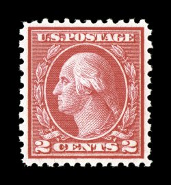 540, 2c Carmine rose coil waste, Ty. III, perf. 11x10, a gem of this surprisingly challenging stamp, outstanding centering, deep intense color and impression, pristine o.g.,
n.h., extremely fine 2002 PSE certificate for the block of eight from