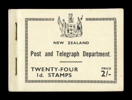 S.G. SB15-19, 1935-1938 Booklets, all are unexploded, rather fresh, SB18 with small rust stains around the staples, SB19 with stamps stuck to interleaving, otherwise fine-very
fine the lot also contains two uncounted booklet panes.