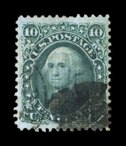 89, 10c Green, E grill, nicely centered within unusually large margins, deeply rich color and a crisp detailed impression, choice very fine 1999 PF certificate.