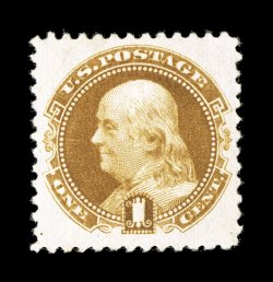 133a, 1c Brown orange re-issue, without gum as issued, well centered within large margins, strong color and a crisp detailed impression, extremely fine 1988 PF
certificate.