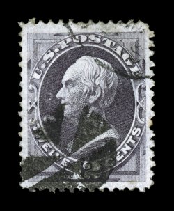 151, 12c Dull violet, used, exceedingly well centered wtihin extraordinarily large margins, strong color and impression, segmented cork cancel, extremely fine 2003 PF
certificate.