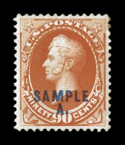 212S-L to 191S-L, 1c-90c Bank Notes, with SampleA. overprints cplt., strong colors, o.g., except 3c, 5c, 10c and 15c regummed, 4c with tiny thin speck and 90c with small light
crease, fine-very fine appearance.