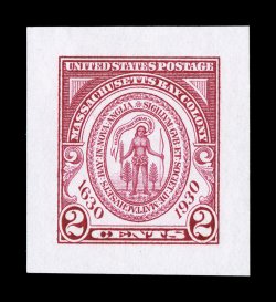 682P2, 2c Sullivan, small die proof on white wove paper, large balanced margins, lovely bright color, extremely fine and rare.