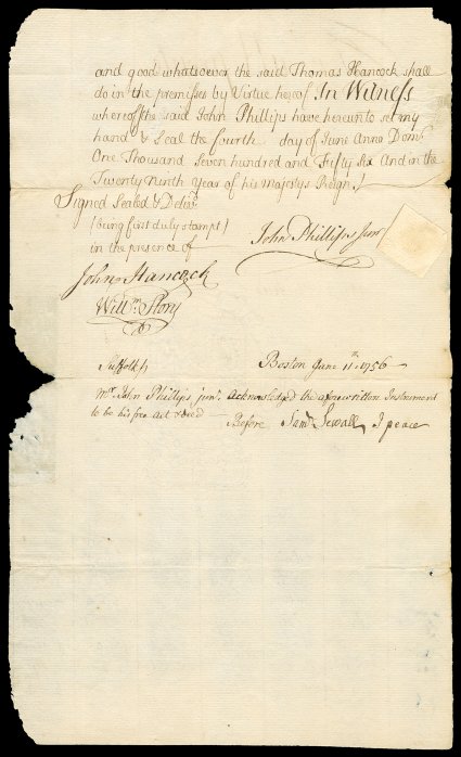 Hancock, John American patriot, statesman, and merchant (1737-93) as one of Bostons richest men, he largely financed the cause of liberty in Massachusetts as president of the
Continental Congress, was the first to sign the Declaration of Indep