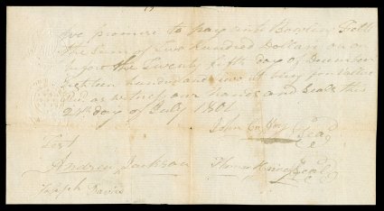 Jackson, Andrew Seventh President of the United States (1767-1845, served 1829-37) an early leader in the West, becoming one of Tennessees first US Senators upon statehood a
daring military commander, his stunning victory at New Orleans in Jan