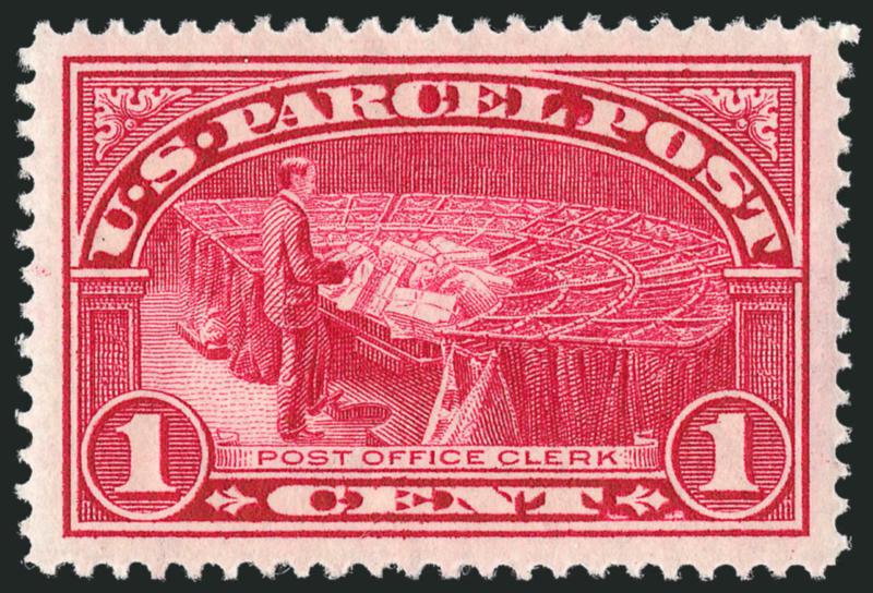 1c Parcel Post (Q1).> Mint N.H., brilliant color, Jumbo margins, Extremely Fine Gem, with 2010 P.S.E. certificate (XF-Superb 95 Jumbo SMQ $195.00 as 95, $590.00 as 98)