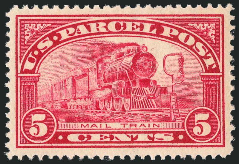 5c Parcel Post (Q5).> Mint N.H., bright shade and crisp impression, wide and balanced margins, Extremely Fine Gem, with 2010 P.S.E. certificate (XF-Superb 95 SMQ $520.00)