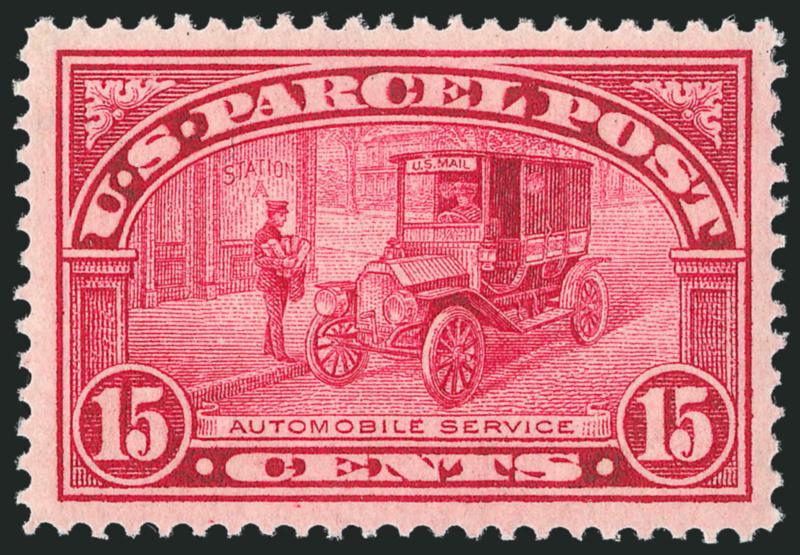 15c Parcel Post (Q7).> Mint N.H., gorgeous color, wide and balanced margins on fresh paper, Extremely Fine Gem, with 2010 P.S.E. certificate (XF-Superb 95 SMQ $950.00)