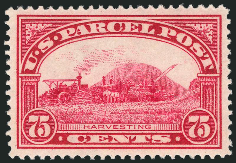 75c Parcel Post (Q11).> Mint N.H., brilliant color and choice centering, Extremely Fine Gem, with 2010 P.S.E. certificate (XF-Superb 95 SMQ $1,200.00)