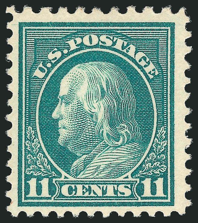 11c Light Green, Perf 10 at Top (511a).> H.r., bright color on fresh paper<><>^VERY FINE UNUSED EXAMPLE OF THE 1917 11-CENT PERF 10 AT TOP.^<><>With 1997 P.F. certificate
