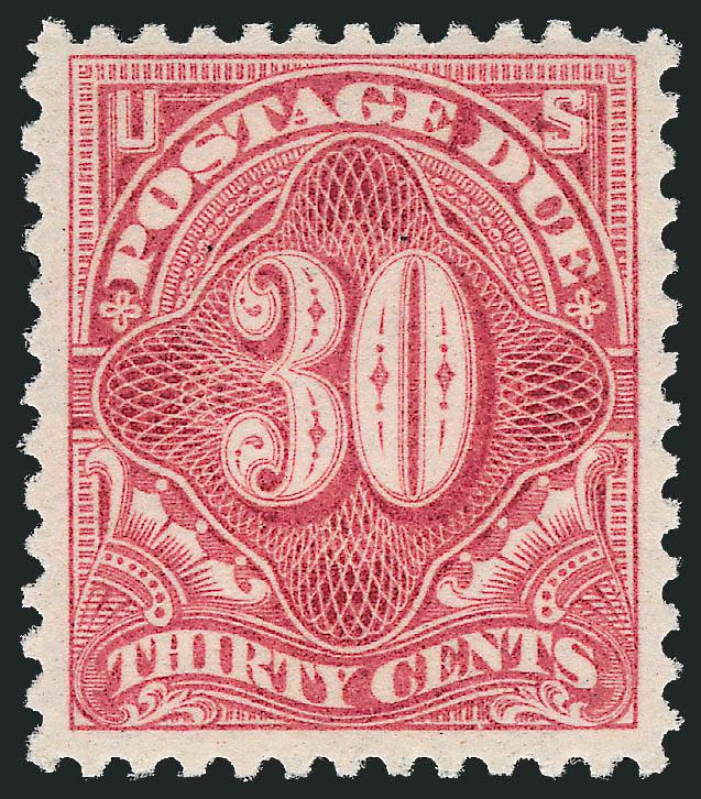 30c Pale Rose (J36b).> Mint N.H., beautiful margins with light pastel color, exceptionally fresh, Very Fine
