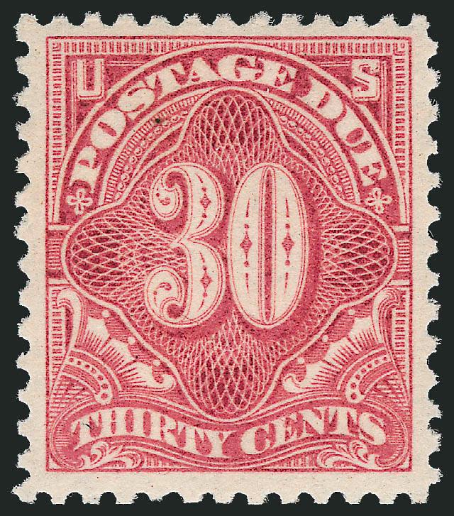 30c Pale Rose (J36b).> Mint N.H., wide margins with pleasing centering, bright color, Very Fine and attractive