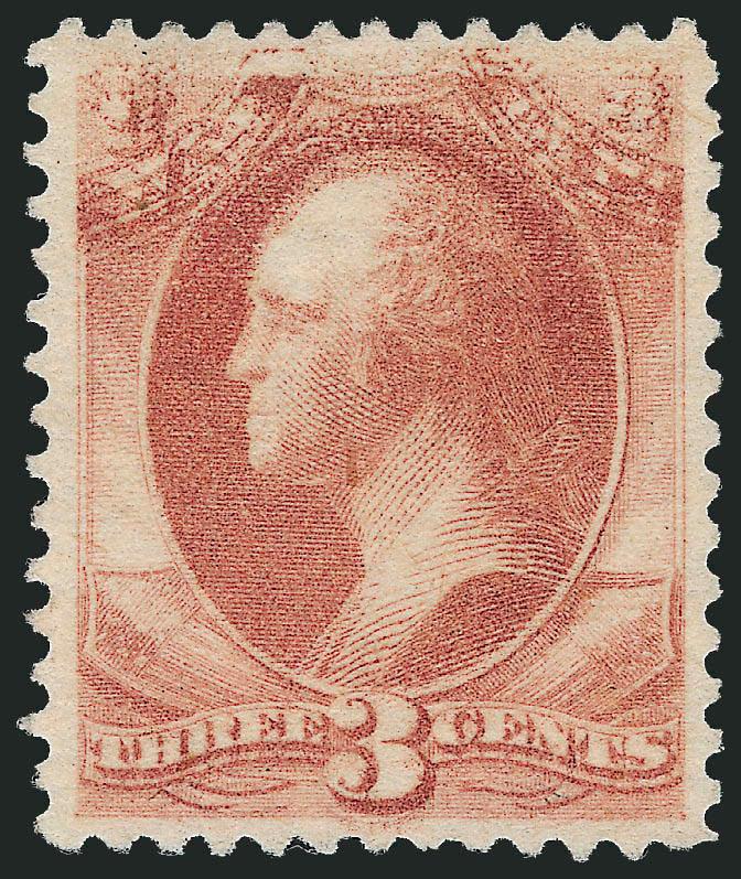 3c War, Soft Paper, Double Impression (O116b).> Unused (no gum), attractively centered, fresh color<><>^VERY FINE. AN INCREDIBLY RARE ERROR, NOT ONLY JUST FOR THE WAR DEPARTMENT, BUT FOR ALL DEPARTMENTAL
ISSUES.^<><>Ex Markovits. With 1988 P.F. c