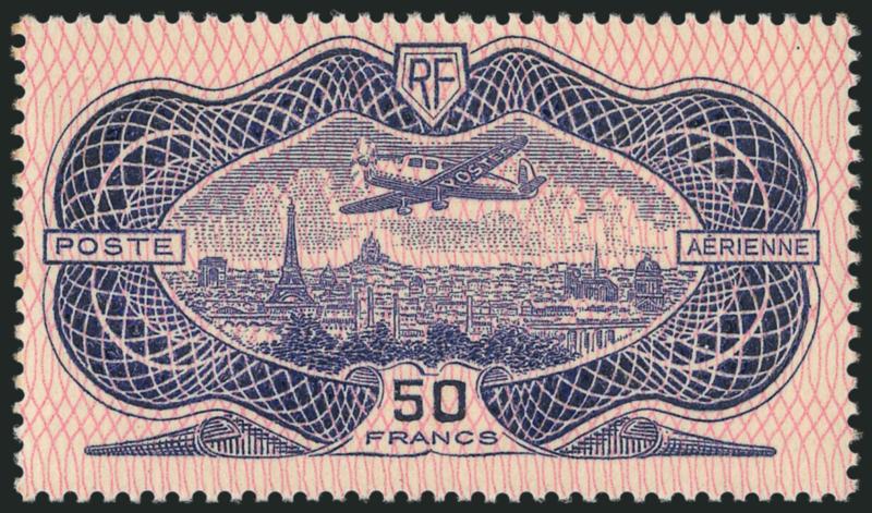 FRANCE, 1936, 50fr Bank Note(C15 Yvert PA15).> Mint N.H., Very Fine, Yvert e1,500