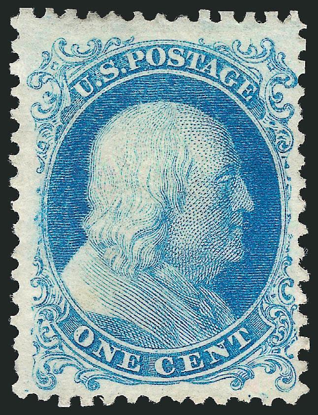 1c Bright Blue, Reprint (40).> Without gum as issued, pretty shade, Very Fine, ex Neinken