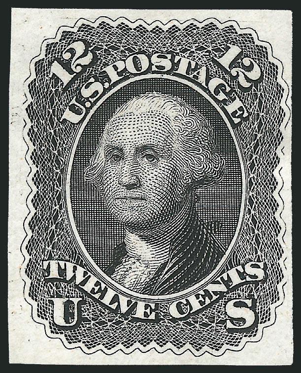 1861 Issue Essays.> Five, incl. Nos. 63-E11c, 62BP3, 69-E6a, 71-E2b, last is No. 63P3 privately perforated and gummed, some flaws, appear Fine-Very Fine