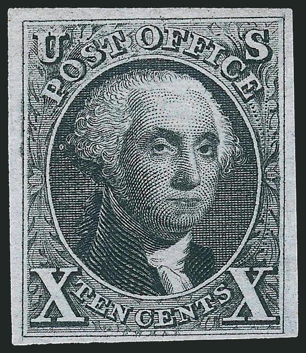 10c Gray Black, Reproduction (4).> Without gum as issued, ample to large margins, crisp shade, fresh and Very Fine, with 2010 P.S.E. certificate