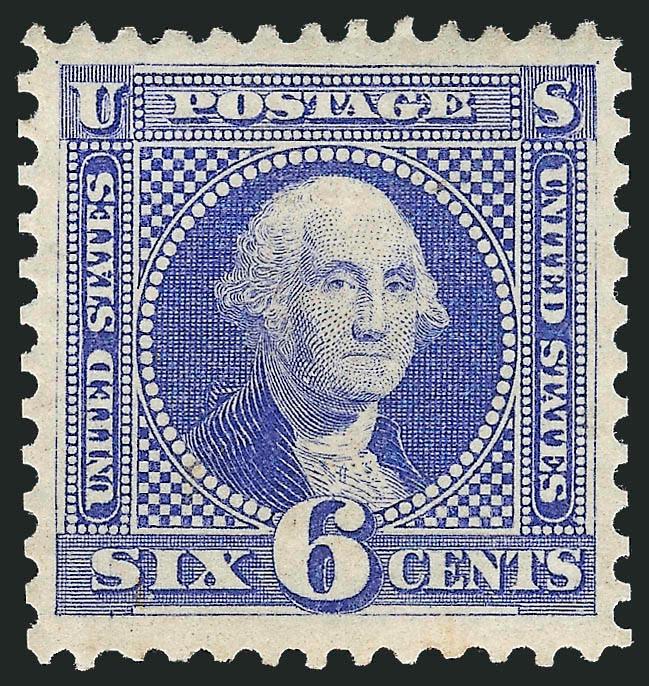 6c Blue, Re-Issue (126).> Original gum, wide margins and choice centering, fresh and crisp<><>^EXTREMELY FINE. A BEAUTIFUL ORIGINAL GUM EXAMPLE OF THE 6-CENT 1869 PICTORIAL RE-ISSUE.^<><>With 1988 and 2006
P.F. certificates (XF 90)