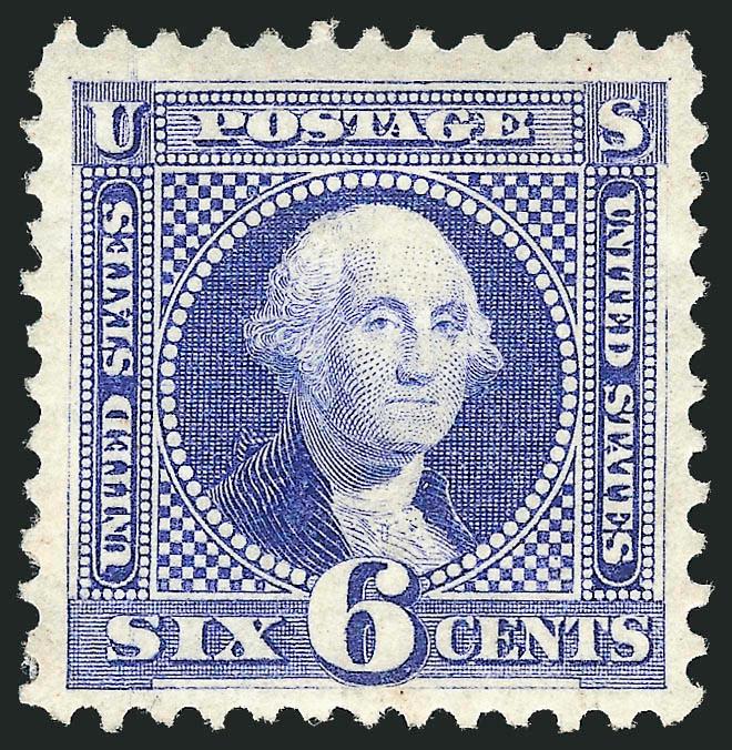 6c Blue, Re-Issue (126).> Large part original gum, bright color, choice centering with wide margins, Very Fine and choice